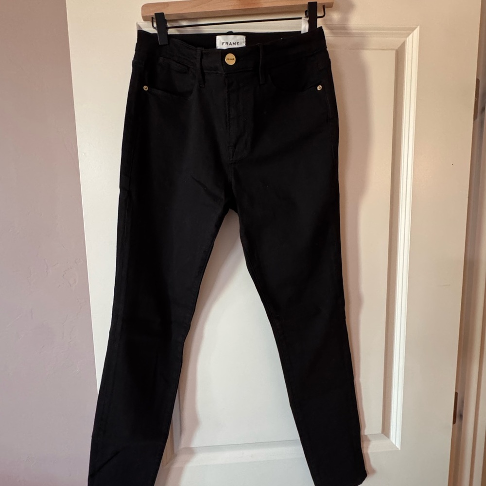 Frame Denim Classic Black Jeans